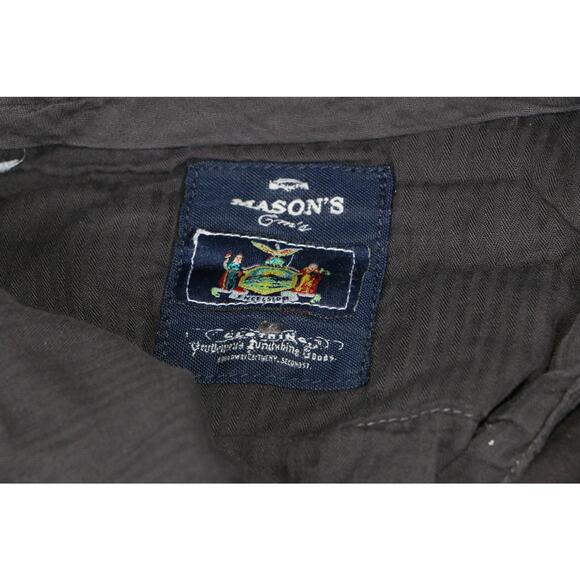 Mason’s Ernie’s Men’s Pants Size 54 Gray Slim Fit Casual Chino Dress Trousers - Picture 3 of 10